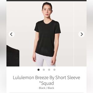 Lululemon Breeze By Short Sleeve *Squad Size 2